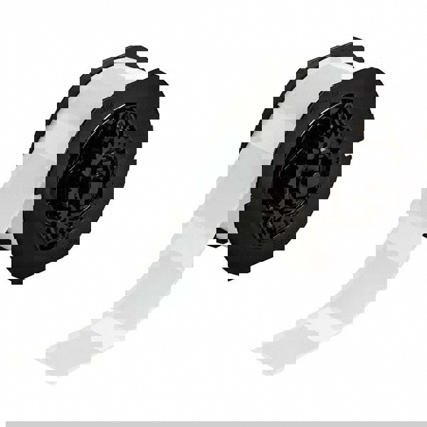 Label Maker Label: Clear & White, Vinyl, 1-1/2